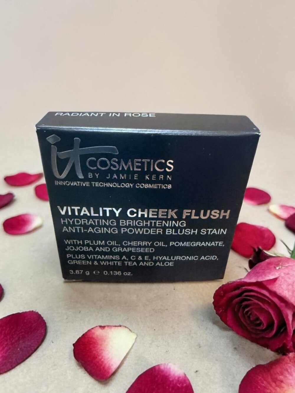 iT Cosmetics Vitality Cheek Flush "Radiant in Rose" - NEW